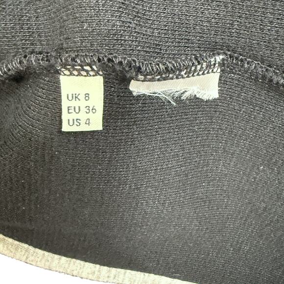 Whistles Size 4 Single Button Blazer Jacket Black Stretch Knit Preppy Academia - Picture 10 of 11